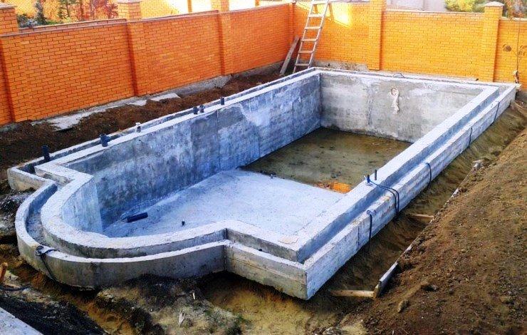 бетонный бассейн своими руками