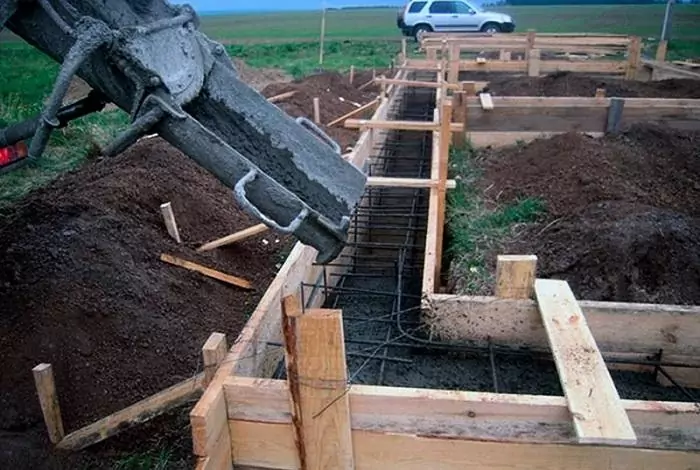 Строительство ленточного фундамента для дома 8х10 в Калуге