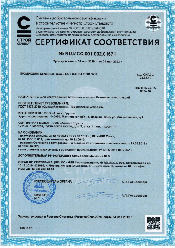 Сертификат В45 П4 F300 W14